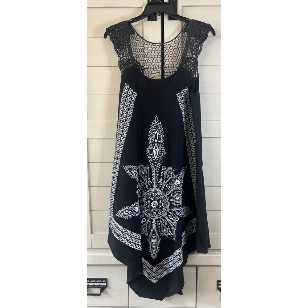 Ingear Dress Handkerchief Style Crochet Top Size Large/XL Asymmetrical Women’s